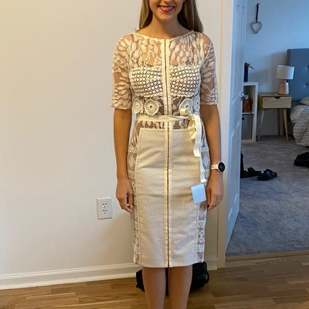 Gorgeous dress from Anthropologie but with white Darby Scott belt